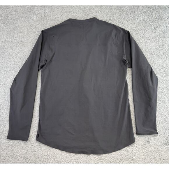 Lululemon Lab Confluence Mens Snapdown Shirt Pockets Men's Medium Charcoal - Picture 4 of 13